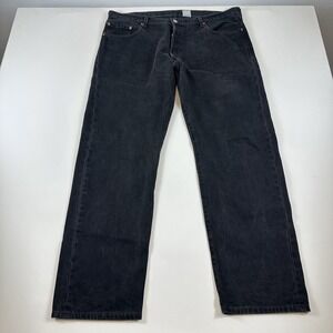 Vintage Y2K 501 Levi's Jeans Mens‎ 40x32 Black Straight Leg